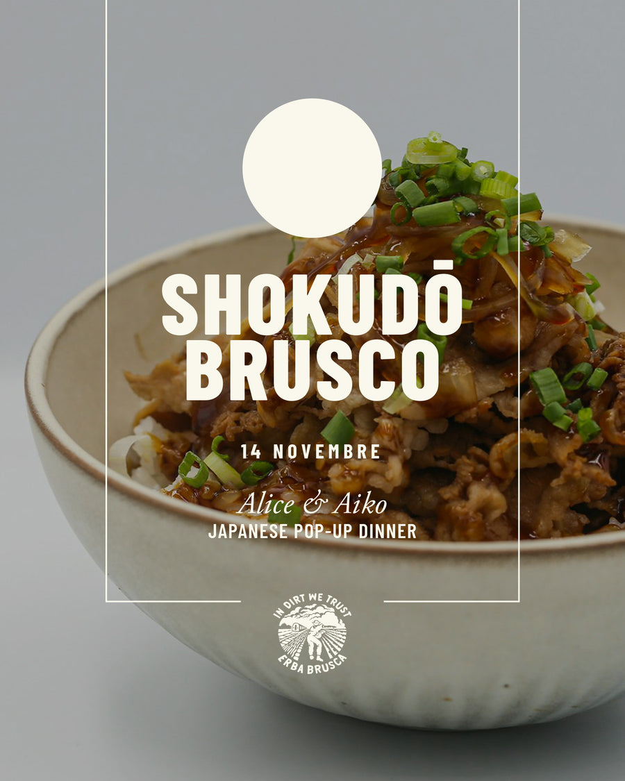 SHOKUDŌ  BRUSCO · Japanese pop-up dinner